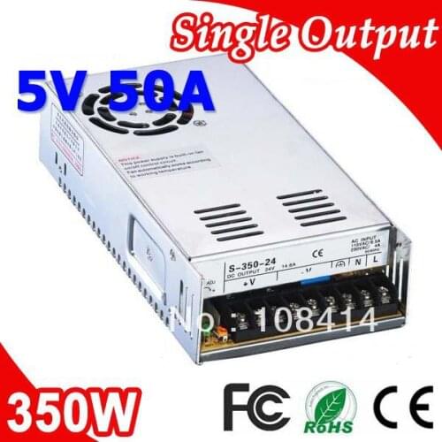 S-350-5 Meanwell Single Output 350W Power Supply 5V Adapter AC to DC