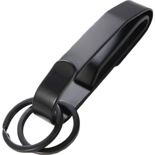 Outdoor EDC Tool Anti-lost Stainless Steel Detachable Keychain Waist Belt Clip Buckle Hanging Extreme Duty Key Ring Holder