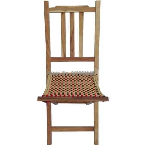 Solid Wood Backrest Maza Locust Wood Folding Stool Chair Heightened Bench Fishing Stool Outdoor Picnic Stool Portable Stool