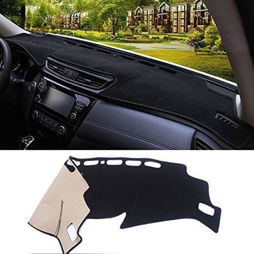 Car Dashboard Sunshade Center Console Sunscreen Blanket - Black For Qashqai J11 X-Trail T32 Rogue 2014 2015 2016 2017 2018