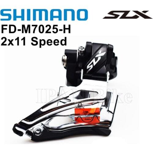SHIMANO SLX M7025 Bike Front Derailleur FD M7025 Braze on Clamp 34.9mm Bike Derailleur FD-M7025 Front Derailleur 2x11 Speed