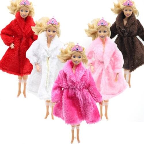 High Quality Fashion Handmade Clothes Dresses Grows Outfit Flannel coat for 1/6 Blythes barbies Doll dress for girls best gift