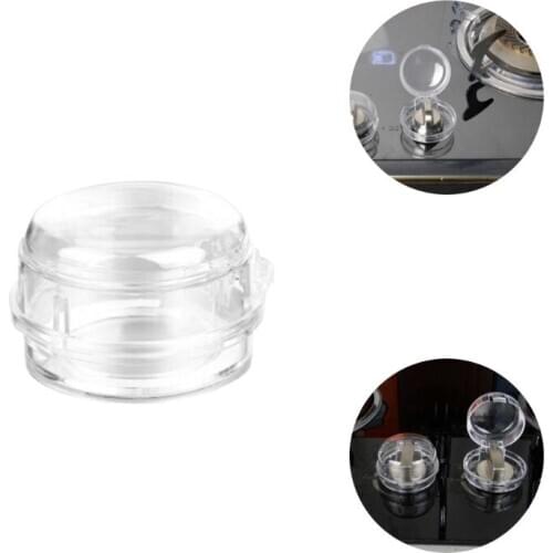 New Kids Gas Stove Switch Cover Locks Child Proof Oven Cooker Knob Transparent Sleeve Children Safety Care Home Kitchen