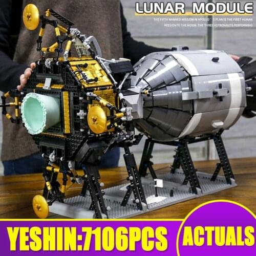 Star Plan Toys Compatible With MOC-26457 Apollo Spacecraft Building Blocks Bricks Assembly Toys Model Kits Kids Christmas Gifts