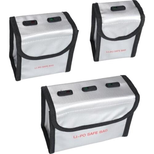 1/2/3pcs Storage Bag Fireproof Lipo Battery Explosion Proof Safe Bag for -DJI FPV Combo Crossing Aircraft Drone Accessories