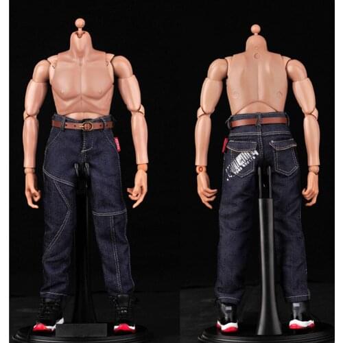 1/6 Soldier Jeans Trendy Printed Hip Hop Jeans Suitable for 12-inch HT PH JO Male Soldier Body
