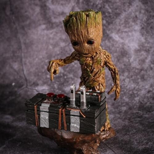 Large Tree Man Pen Holder Flower Pot Baby Grooting Toys Action Figures Models Garden Planter Pot Desk Decoration Gifts for Kids