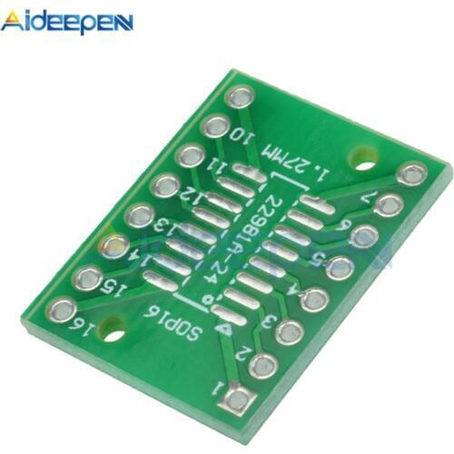 10Pcs/lot SOP16 SSOP16 TSSOP16 To DIP16 0.65/1.27mm IC Adapter DIY Kit Electronic PCB Board Module