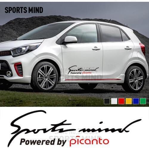 10 Pieces Sports Mind Car Sticker Decal Automobiles Car Styling Auto Accessories For Kia Picanto Morning GT Line Car Accessories