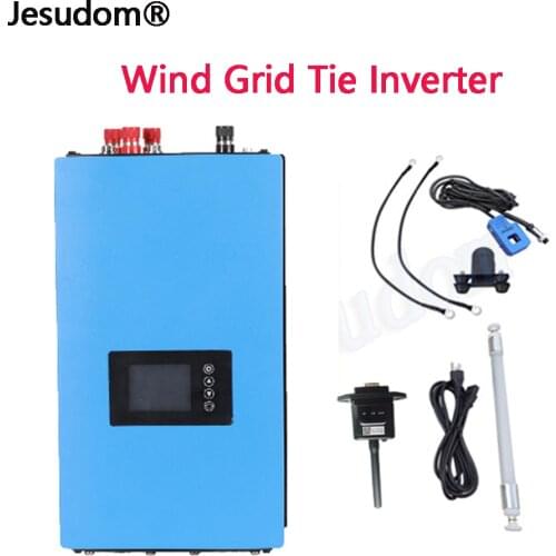 1000W 2000W Wind Power Grid Tie Inverter with Limiter/Wifi Dump Load Resistor for 3 Phase AC Wind Turbines Generator