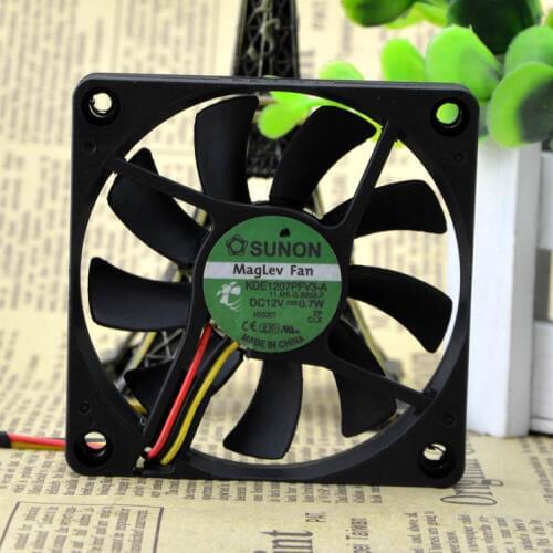 SUNON 7010 7CM maglev 12V 0.7W quiet fan speed KDE1207PFV3-A 70x70x10mm