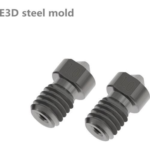 3D printer accessories E3D nozzle hardened steel die steel super hard nozzle nozzle wear-resistant corrosion-resistant nozzle