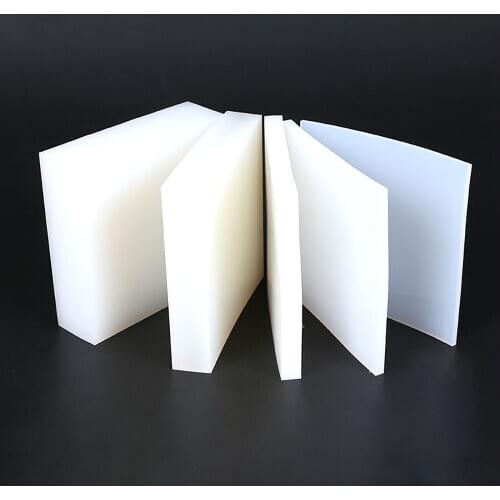 1PCS White Silicone Rubber Sheet 100x100mm 150x150mm 200x200mm 300X300mm 2/3/4/5/6/8/10/15mm Thick