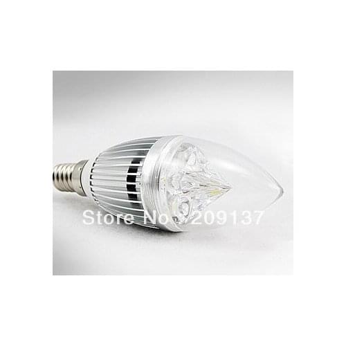 Free shipping 4w E14 High Power LED Candle Light Bulb Lamp 50pcs/lot