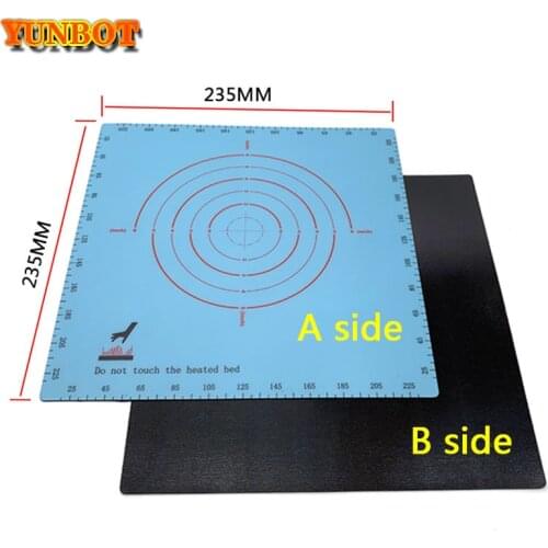 3D Printer Parts Magnetic Print Bed Tape 235x235mm Square Heatbed Sticker Hot Bed Build Plate Tape Surface Flex