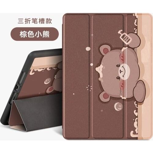 Case for iPad Air 3 4 Soft Silicon Cute Stand Tablet Cover for Ipad 6th 9.7 10.2 inch 2018 Mini 5 4 Air 2 7th Gen Pro 11 Case