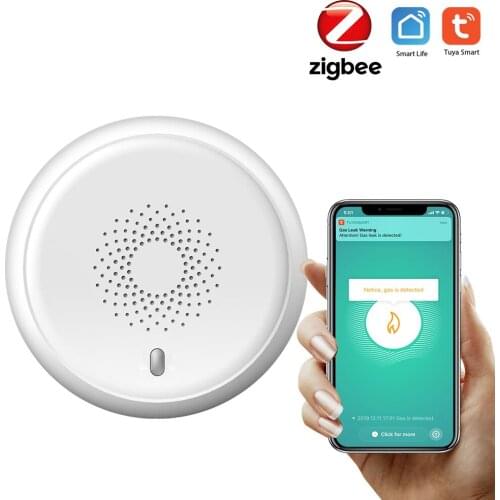 Tuya ZigBee Gas Detector Household Combustible Gas Leakage Detector Gas Leak Sensor Tuya APP