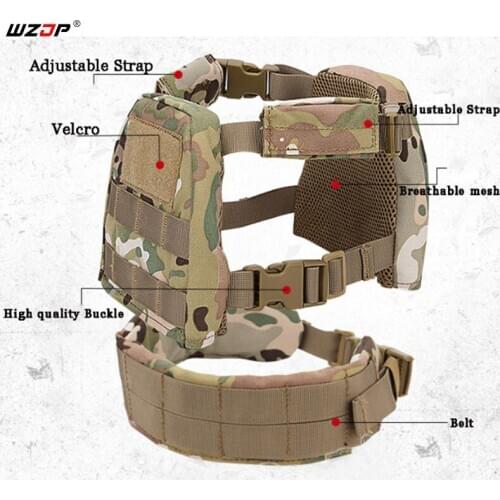WZJP Childrens Tactical Vest XS/S 1000D Nylon Military Protection Air-soft Vest Camouflage Children Vest 2-6 Years Old