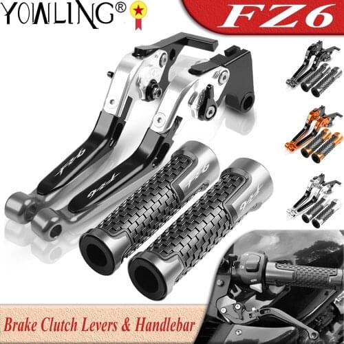For YAMAHA FAZER600 FAZER 600 FZ6S FZ6N FZ6R FZ6 FAZER 2004-2009 2010 Motorcycle Adjustable Brake Clutch Levers Handle Bar Grips