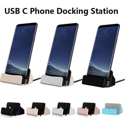 USB Type C Mobile Phone Docking Station Wireless Chargers For Samsung S21 S20 Note 20 Ultra S10 S9 S8 Plus Charger Charging Dock