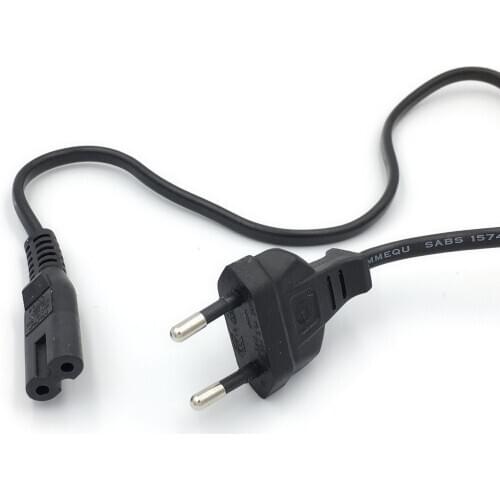 Electric Cord EU Power Cable 2Pin Cable 1.5Meter 250V 2.5A US Power Cord UK Supply Cable Lead Wire Power for Electrique