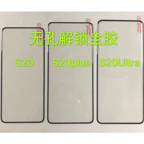 Full Glue Curved Glass for Samsung Galaxy S20 plus Tempered Glass for Galaxy S20ultra S20 Screen Protecor Fingerprint unlock