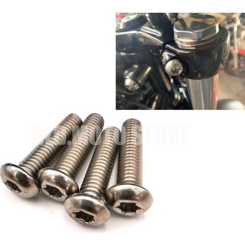 STEEL FORK YOKE Triple Clamp Yoke BOLT Screw KIT TRIPLE TREE CLAMP BOLTS For Harley Touring Dyna Softail Sportster Custom