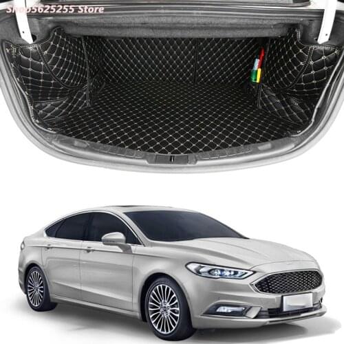 Car Trunk Mat for Ford Mondeo MK5 2014 2016 2019 2020 Accessories All Inclusive Cargo Boot Liner Tray Case Carpet Waterproof