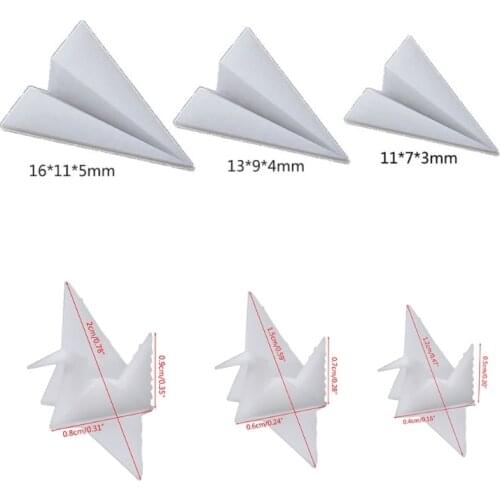 5Pcs Mini Paper Craft Crane Paper Plane Modeling Resin Mold Landscape Fillers DIY Filling Material Resin Jewerly Making