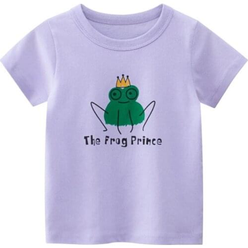 New girls' short-sleeved T-shirt baby clothes in summer 2021