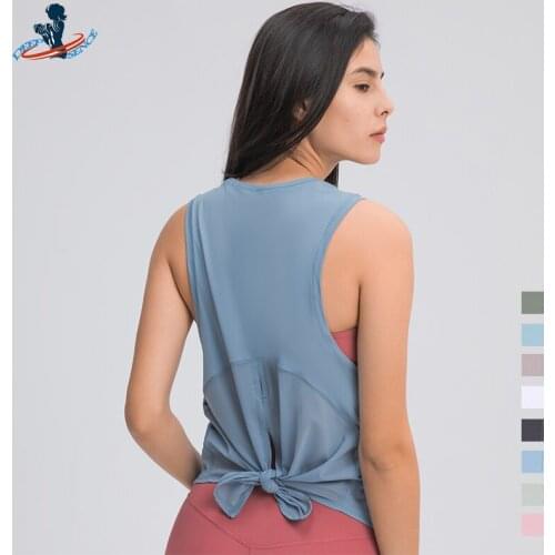 DEEPSENCE 2021 NEW Womens Yoga Fitness Sleeveless T-shirts Training Quick Dry Vest Gym Clothing Female Runing Sports Tank Top