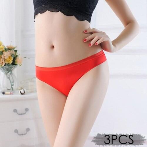 2021 New Womens Invisible Panties Ice Silk Cool Thongs Intimates Seamless Underwear Triangle Female Briefs 8 Colors