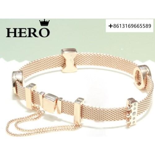 Hero100% 925 Sterling Silver Original Copy Of High Quality 1:1 Bracelet Logo Free Wholesale Manufacturers