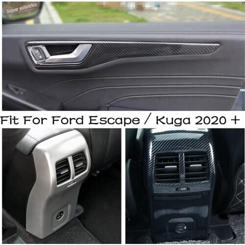 Armrest Box Anti Kick Panel Air AC Outlet Vent / Door Strip Cover Trim For Ford Escape / Kuga 2020 2021 Accessories Interior