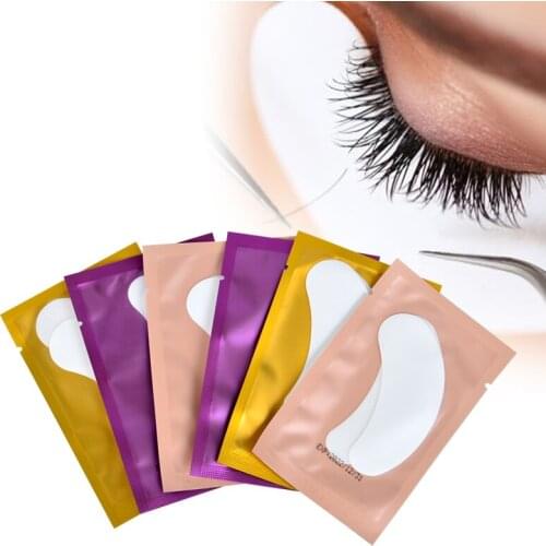 YWK Grafting eyelashes, use eye patch to plant eyelashes with the upper and lower isolation spacers, thin collagen pearl film
