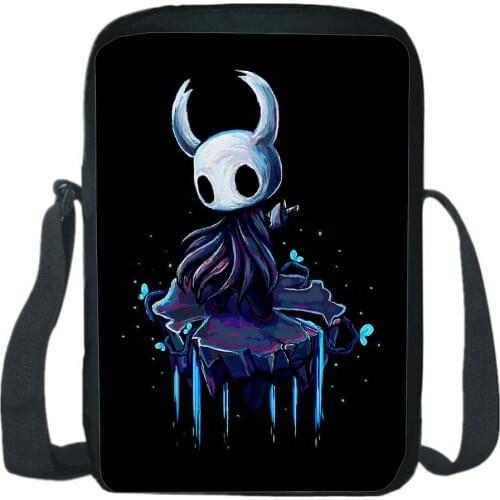 Hollow Knight Shoulder Bag Game Cosplay Messenger Bag Fashion Casual Teen CrossBody Rucksack Boy Girl Sling Knapsack
