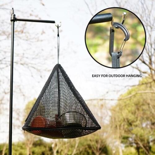 Triangular Hanging Storage Net Outdoor Storage Bags for Camping Triangular Shoe Drying Net Hollow Out Storage Bags for Picnic