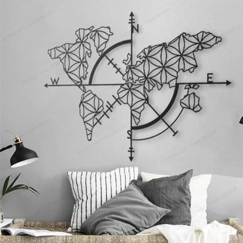 World of the world wall decal Map Wall Decor map wall viny sticker home decor wall art mural HJ692