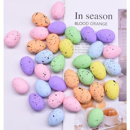 20/30/40pcs Foam Egg Toy easter eggs decorations Birds Nest DIY Happy Easter Decoration Party Supplies Easter Gift Easter Eggs