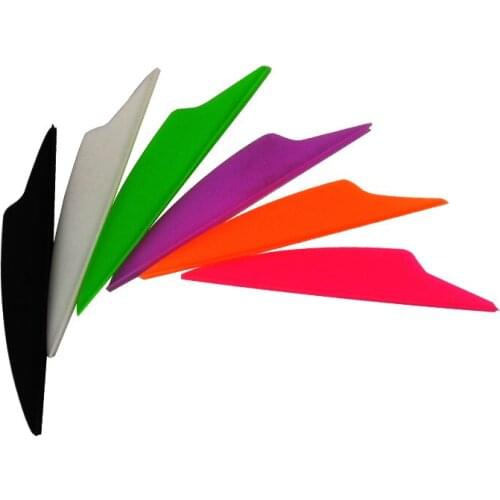 100 pcs 2.5 inch Archery Dolphin Plastic Vane Fletching for DIY Arrow Archery Bow Hunting Shooting Indoor Outdoor