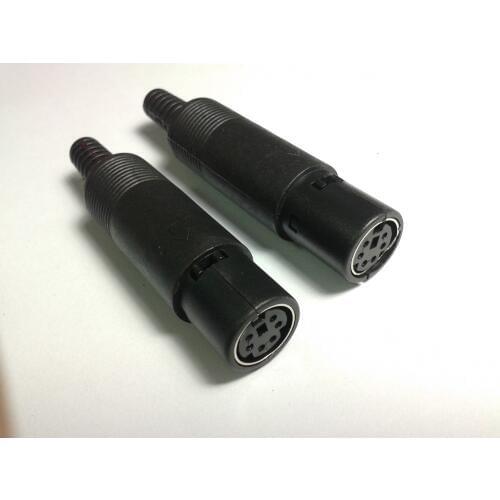 1000PCS lot 6 Pin Mini DIN Female Connector for mouse keyboard connectors New