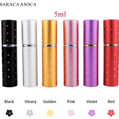 30pcs/lot Wholesale Aluminum Mix Color Order Empty 10ml Metal Lipstick Refillable Bottles Spray Bottle Perfume Atom