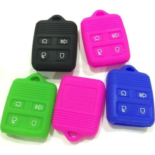 4 Button Silicone rubber key Cover fit for FORD Focus LINCOLN MERCURY Edge Fusion Remote car Key