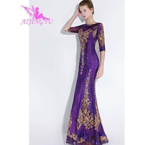 AIJINGYU Evening Party Long Dress Gown 2021 Women Elegant Sexy Formal Special Occasion Dresses Fashion Ball Gowns FS349