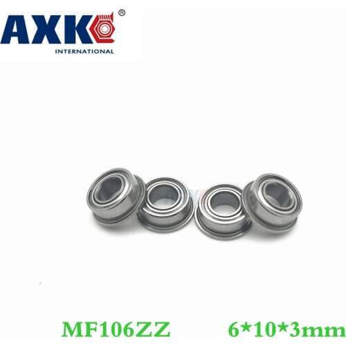Axk 50pcs Free Shipping Boutique Flange Ball Bearings Mf106zz / Lf1060zz Size 6*10*11.2*3*0.6 Mm