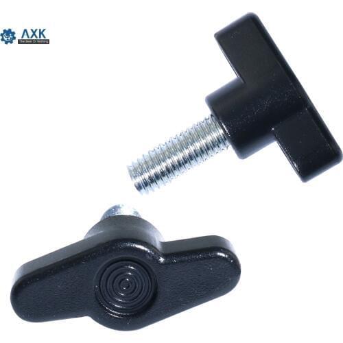 Bakelite Bolt Thumb Screw Head Handle Plastic Nylon Black Red Yellow Stainless Steel T Stainlness M5 M6 M8 5pcs Axk Electrical