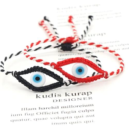 Go2Boho Good Luck Evil Eye Bracelets Friends Bracelet Women 2021 Fashion Jewelry Rope Braided Braclet Gift for Boyfriend Couple