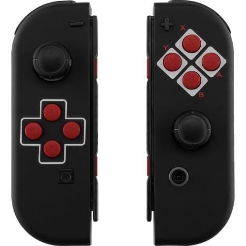 Soft Touch Classics NES Style Housing Shell Case With Full Set Buttons DIY Replacement housing for Nintendo Switch Joy-Con