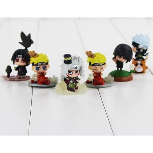 5-6cm 6pcs/lot Q version PVC Action Figure Model Toys Doll