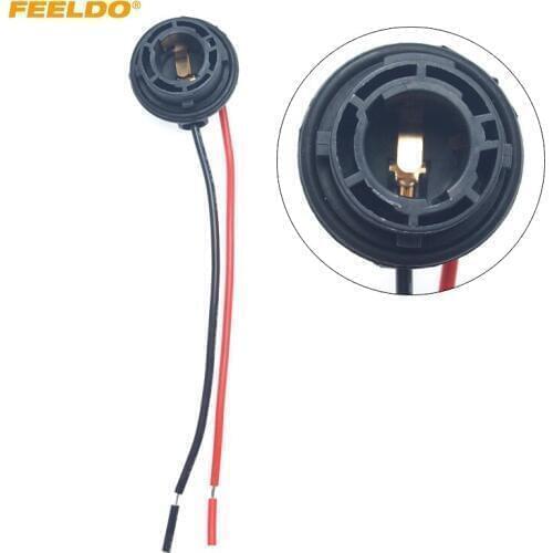 FEELDO 20Pcs Car Light Female BAU15S/7507/PY21W Connector Car Lamp Bulb Socket Cable Turn LED Bulb Wiring Harness #AM5572